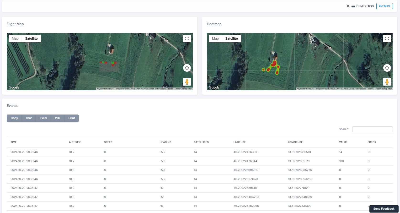 PolarWave DATA Magnetometer Google Maps