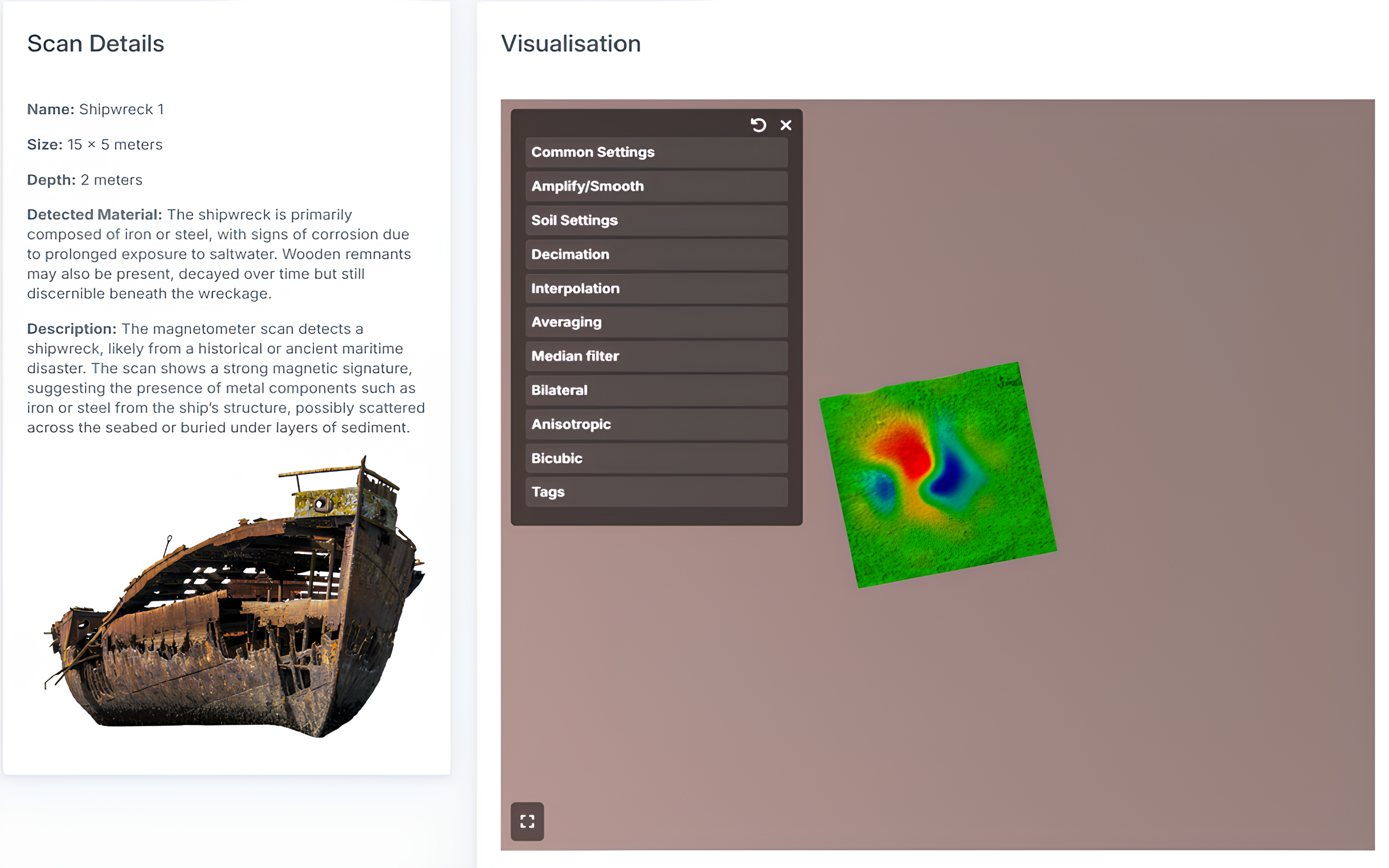 PolarWave DATA Magnetometer Sample Scans
